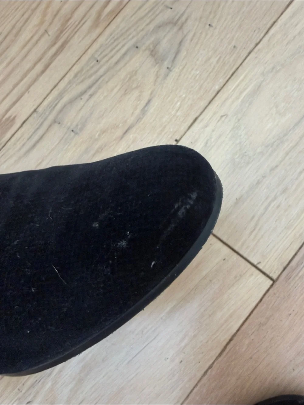 Ted Baker Black Velvet Slip-On Loafers